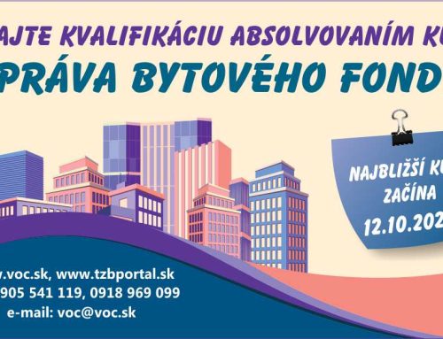 Jesenný termín kurzu Správa bytového fondu